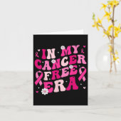 私のがんフリー時代の生存者乳がんが待っている カード (黄色い花)