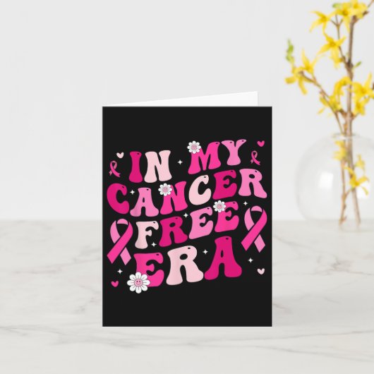 私のがんフリー時代の生存者乳がんが待っている カード (黄色い花)