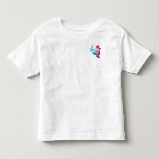 私のきれいな人魚とイルカ トドラーTシャツ (正面)