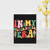 私のくるみ割り人形時代のクリスマス Nk くるみ割り人形チーム カード (黄色い花)