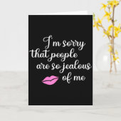 私のことを人々がこんなに嫉妬するのが面白い カード (黄色い花)