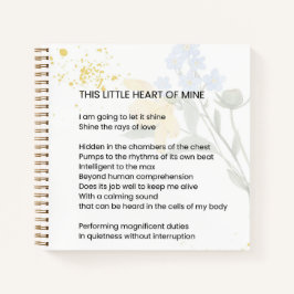 私のこの小さなハート – 感謝の詩 ノートブック