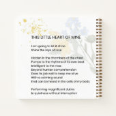 私のこの小さなハート – 感謝の詩 ノートブック (裏面)