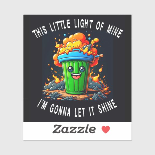 私のこの小さな光は催涙ガスの火だ シール (シート)