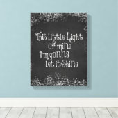 私のこの小さな光は輝かせるつもり キャンバスプリント (インサイチュ (ウッドフロア))