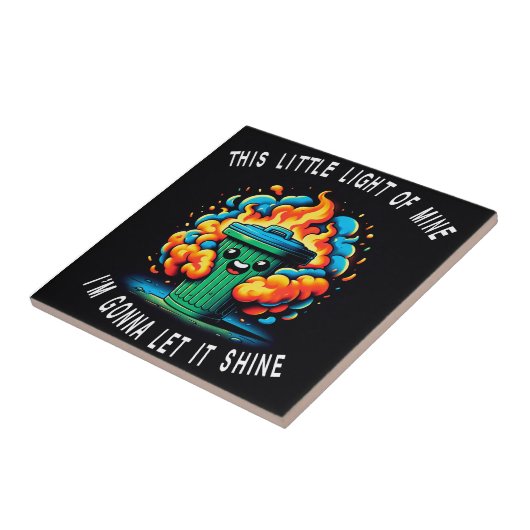 私のこの小さな光は、催涙ガスの火 タイル (側面)