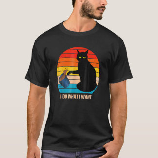 私のしたいようにするねこ ペット Tシャツ