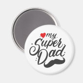 私のすごいパパ、ハッピー父の日、パパの写真 マグネット (正面/裏面)