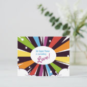 私のすごい力は愛を広めている。 ポストカード (スタンド正面)