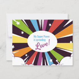 私のすごい力は愛を広めている。 ポストカード