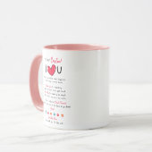 私のすごい最も愛する友情の花にかわいい マグカップ (正面左)