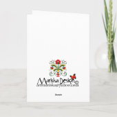 私のすばらしい妻のためのクリスマスの願い シーズンカード (裏面)