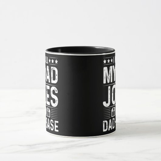 私のすべての保パパがベースデータベースのパパでジョーク マグカップ (中央)