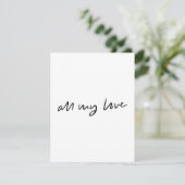 私のすべての愛のフラットカード サンキューカード (スタンド正面)