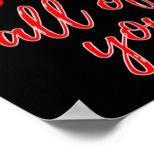 私のすべては、すべてのバレンタインのギフトアイディアを愛している ポスター (角)