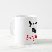 私のすべてバレンタインのためのマグのギフトです コーヒーマグカップ (正面左)