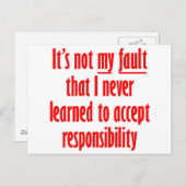 私のせいじゃない ポストカード (正面/裏面)