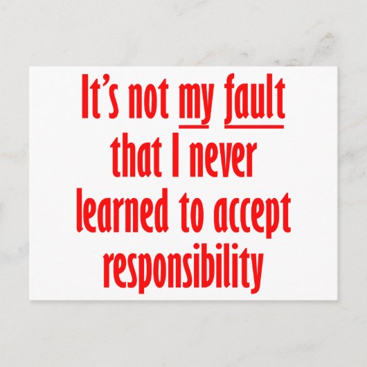 私のせいじゃない ポストカード (正面)