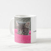 私のせいではありません。オフィスのユーモア。猫のコーヒーマグ コーヒーマグカップ (正面左)
