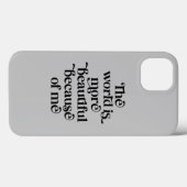 私のせいで世界はもっと美しい Case-Mate iPhoneケース (裏面 (横))