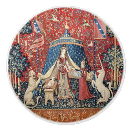 私のただひとつの望みは、貴方とユニコーンと、そして淑女 セラミックノブ