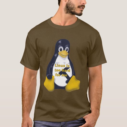 私のために堅いLINUX余りに Tシャツ (正面)