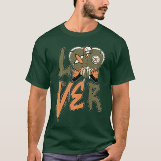 私のためのグリーンルーザーラバードリップハートオリーブグリーン5s tシャツ