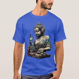 私のためのヘッドホンを装着した仏陀のDJミュージックプロデューサー Tシャツ
