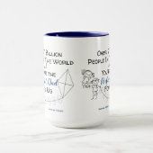 私のための完璧なパパ – 男の子と女の子 マグカップ (中央)