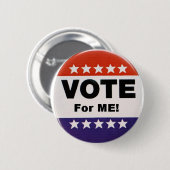 私のための投票ボタン 缶バッジ (正面&裏面)