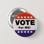 私のための投票ボタン 缶バッジ (正面&裏面)