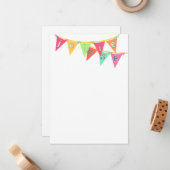 私のための旗!  旗の文房具 ノートカード (正面/裏面インサイチュ)