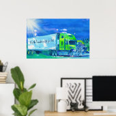 私のための残り停止トラック運転手の生命の貨物トラック! ポスター (ホームオフィス)