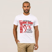 私のための毎月心臓病の認識度月 Tシャツ (正面フル)