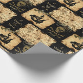 私のための海賊の生命カリブのな宝物地図 ラッピングペーパー (角)