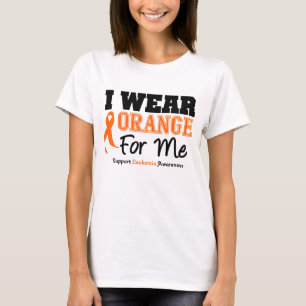 私のための白血病Iの衣服のオレンジ Tシャツ