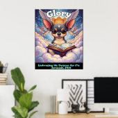 私のための目的を抱きしめるクリスチャン・チワワ ポスター (ホームオフィス)