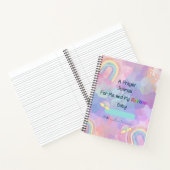 私のための祈りの言葉ジャーナルと私の虹のベビー ノートブック (内部)