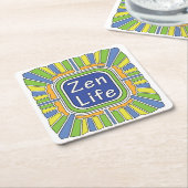 私のための禅の生活 スクエアペーパーコースター (アングル)