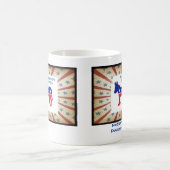 私のための茶無し-投票民主党員2 コーヒーマグカップ (中央)