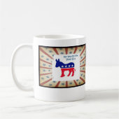 私のための茶無し-投票民主党員2 コーヒーマグカップ (左)