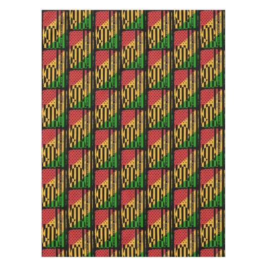 私のための黒い歴史の月BHM引用文米国国旗 テーブルクロス (正面)