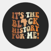 私のための黒い歴史ブラックヒストリー月2024 ラウンドシール (正面)