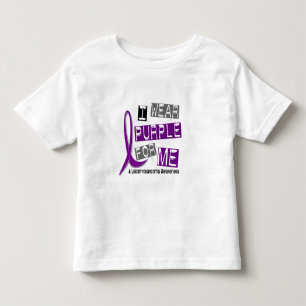 私のためのLEIOMYOSARCOMA Iの衣服の紫色37 トドラーTシャツ