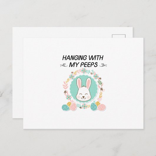 私のつるイースターの贈り物おもしろいを盗む シーズンポストカード (正面/裏面)