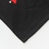 私のつるドベルマンズクリスマスと3サンタD フリースブランケット (角)