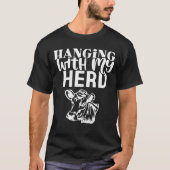 私のつる群れと一緒に Tシャツ (正面)
