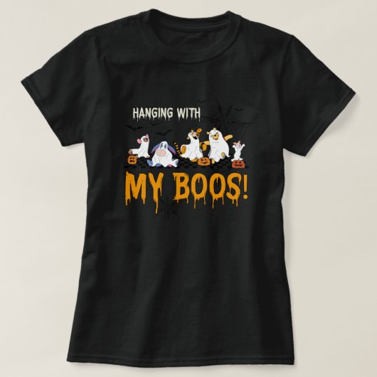 私のつる胸のポオと一緒 Tシャツ (デザイン正面)