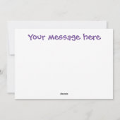 私のところに来て ハートがキュートなバレンタインデーのコリブリと蜂 シーズンカード (裏面)