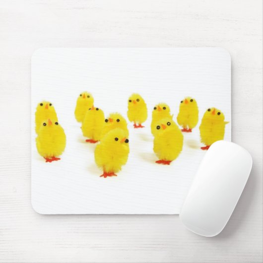 私ののぞき見のおもしろいな写真とのひよこの磁石のchillin マウスパッド (マウス)